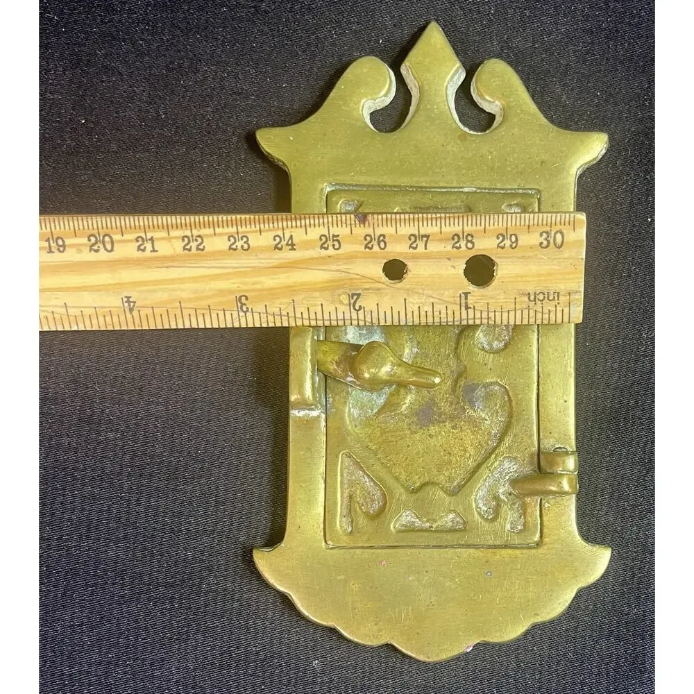 Antique Brass Speakeasy Peephole Door Viewer Hinged Window 9